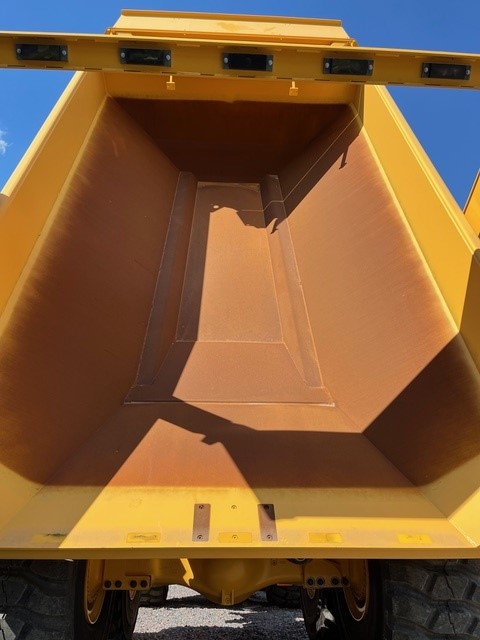 Mining haul truck bed repair — heavy equipment welding