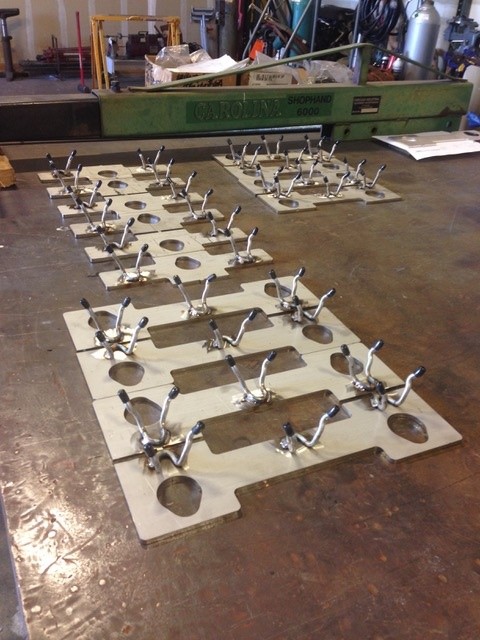 Precision cut steel plates — aerospace component fabrication